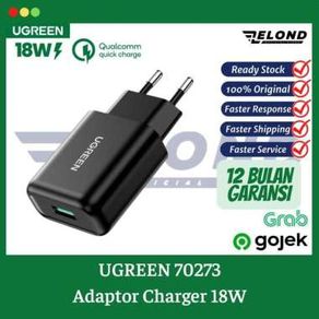 UGREEN Charger for iPhone 18W Adaptor + Kabel USB Type C To Lightning MFI
