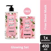 love beauty & planet murumuru butter rose body lotion - 400ml + masker