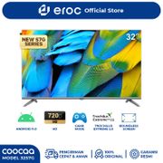 COOCAA Smart Android LED TV 32 Inch - Digital TV - Android 11 - HDR 10 - WIFI 4/5G (Coocaa 32S7G) [FREE VIDIO 3 BULAN + 1 BULAN  VISION+ PLATINUM]