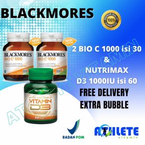 nutrimax d3 1000 iu / blackmores bio c 1000mg 2 botol