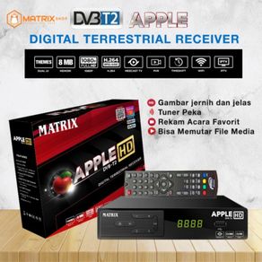 MATRIX DVB T2 TERMURAH SET TOP BOX MATRIX APPLE HD DVB T2 UNTUK SIARAN DIGITAL GRATIS BIAYA BERLANGANAN