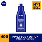 NIVEA Body Care Body Lotion Intensive Moisture - 400ml - Perawatan Kulit  dengan Ekstrak Biji Anggur dan Vitamin E untuk Kulit Kering Kasar dan Pecah-Pecah.