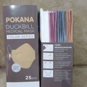 Masker Pokana Duckbill-4Ply Earloop Mixed Light & Dark Colors