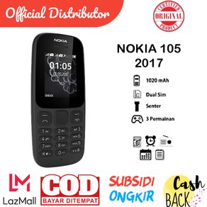 Nokia 105 (2017) Dual SIM GARANSI TERMURAH