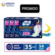 CHARM PEMBALUT SAFE NIGHT 35CM WING 18 PADS 3 PACK