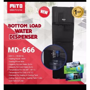 Mito Bottom Load Water Dispenser Galon Bawah Mito MD-666 MD 666 MD666 Kapasitas 19L KHUSUS CARGO
