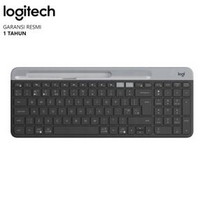 logitech k580 keyboard slim wireless bluetooth multi device - hitam