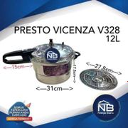 Gratis Ongkir Panci Presto Vicenza 12 Liter V 328 Pressure Cooker Vicenza
