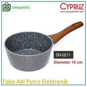 sn-0211 cypruz sauce pan induksi marble diameter 16cm