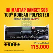 dashboard mobil isuzu mux aksesoris alas penutup cover karpet dasboard - cokelat promo hebat