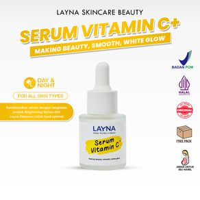 Layna Serum Vit C+ Original (BPOM) | Serum Pencerah wajah