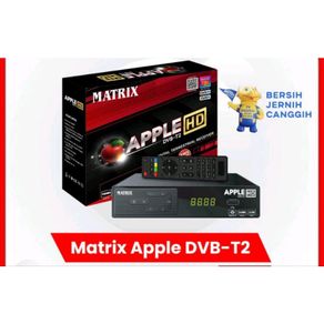 Set top Box STB Matrix Apple merah TV Digital 8MB