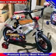 Sepeda Anak Laki Cowok Bmx 12 inch Ban 3.0 jumbo Ban Hidup