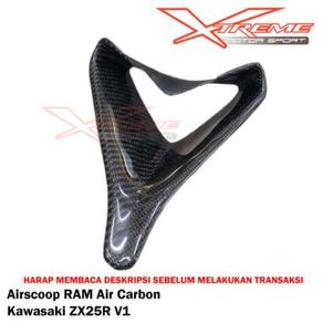 Cover Air Scoop Air Ram Air Intake Depan ZX25R Carbon Karbon Kevlar
