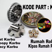 Rumah Roller Beat Karbu Kvy / Paket Rumah Roller Beat Karbu / Kipas KVY / Kipas Beat / Kipas Beat Karbu / Kipas Scoopy Karbu / Kipas Beat Lama / Paket Rumah Roller KVY / Rumah Roller Beat Karbu BUFOTT YOSS