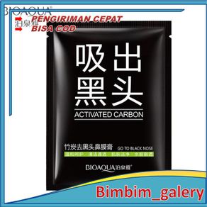 bioaqua remove mask carbon blackhead charcoal sachet/masker komedo