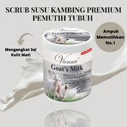 vienna brightening body scrub 1kg pot - goat's milk