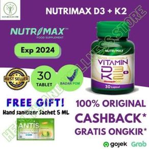 NUTRIMAX D3 K2 D3 400 IU K2 400 40 MCG 60 TABLET VITAMIN IMUN TULANG