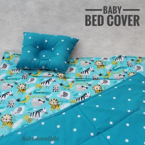 baby bed cover - amazon blue