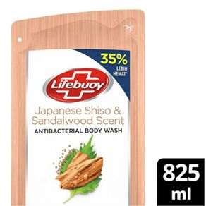 lifebuoy japanese shiso & sandalwood | shiso & mineral clay 900 ml - cokelat
