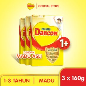 Nestle Dancow 1+ dengan Nutritods Susu Pertumbuhan Rasa Madu 1-3 Tahun Box 160 g x3