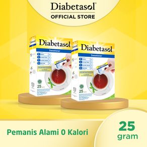 Twin Pack Diabetasol Sweetener No Calories 25x1.5g