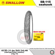 Ban Swallow 60/90-14 Seahawk SB-115 + Ban Dalam (Bukan Tubeless)