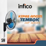 [COD] Promo Kipas Angin Dinding Murah Bahan Besi INFICO IWF Wall Fan 18 inch Tembok Metal SNI Swing 3 Kecepatan FREE ONGKIR +