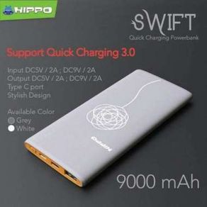 Hippo Swift 9000 Mah Powerbank Fast Quick Charge Charging 3.0