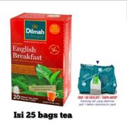 Dilmah English Breakfast Single Origin Black Tea Isi 25 Kantong Teh