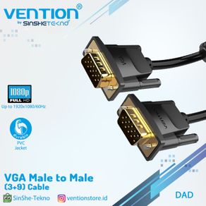 vention kabel vga 20m male to male with ferrite core - dad 3+9