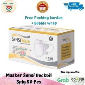 Masker Sensi Duckbill Isi 50, Surgical Mask 50 Pcs