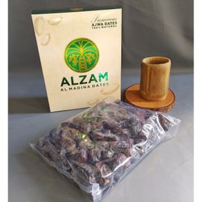 kurma ajwa madinah premium ajwa dates 100% natural kurma ajwa murah - 1 kg
