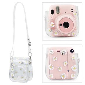 PVC Camera Bag Case Instant Camera Protect Bag with Shoulder Strap for Fujifilm Instax Mini 11/9/8 F
