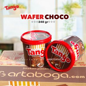 Tango Wafer Kaleng Jar 240 gr Wafer Coklat Kemasan Bucket