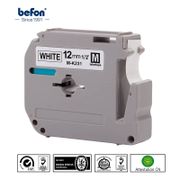 Befon 2 Pcs/lot Hitam Di Putih 12Mm 8M Pita Printer Yang Kompatibel untuk Brother MK231 MK 231 M-k231 K231 P-Sentuh Label Printer Tape