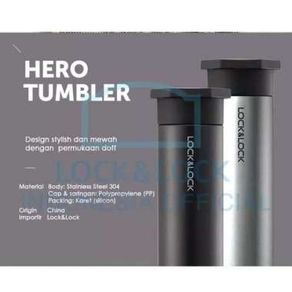 Lock Lock Hot Cool Hero Tumbler 350ml - Hitam
