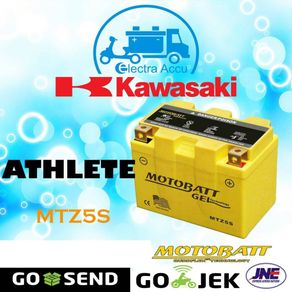 Aki Motor Kawasaki Athlete MTZ5S Motobatt Aki Kering Gel