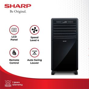 Sharp Air Cooler PJ-A77TY-B Twice Cooling Black 80 Watt