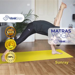 UZAIR SLEEP - Matras Alat Olahraga Protector Yoga Fitness | GRIP (Anti Slip) - Sunray