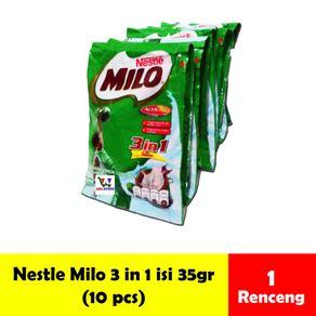 Milo Activ-Go 3 in 1 (10 sachet x 35 gram) rasa cokelat