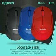 mouse wireless logitech m331 silent plus garansi resmi