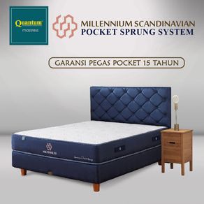 Quantum Mattress Millennium Scandinavian Navy Blue - Bed Set