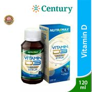 Nutrimax Vitamin D3 400 IU Sirup 120 Ml/Vitamin D/Daya Tahan Tubuh/Suplemen Kesehatan Tulang