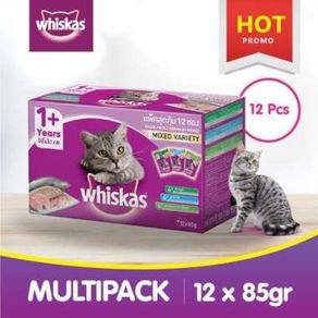 isi 12 Pack - Whiskas Pouch 85 Gr Makanan Kucing Basah MK3K