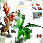 Mainan Dinosaurus Dragon Kepala 3 Bertelur dan Bisa mengeluarkan asap