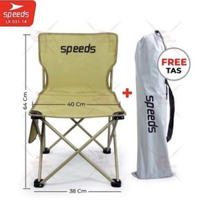 kursi lipat outdoor portable kursi camping bangku gunung speed (xl) - xl cream