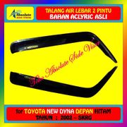 Talang Air (Depan) Toyota New Dyna 2002 Up - Model Lebar - Warna Hitam - Merk Absolute