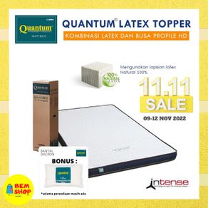 bemshop quantum mattress topper latex intense 9cm - 140x200