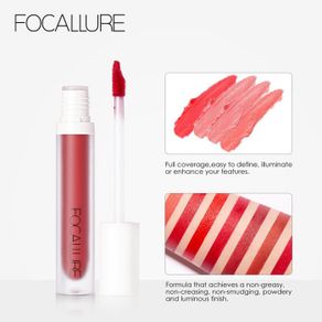 Distributor Focallure Velvet Liquid Lipstick FA86 Matte Lipstick Waterproof Lipstik Matte Kecantikan